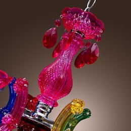 Traditional Classic Crystal Chrome Acrylic Chandelier