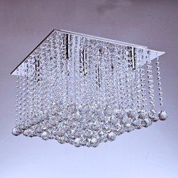 Flush Mount Crystal Modern Contemporary Metal