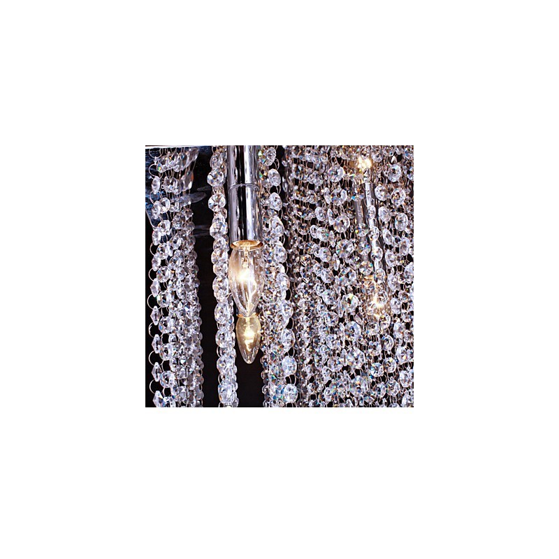 Flush Mount Crystal Modern Contemporary Metal