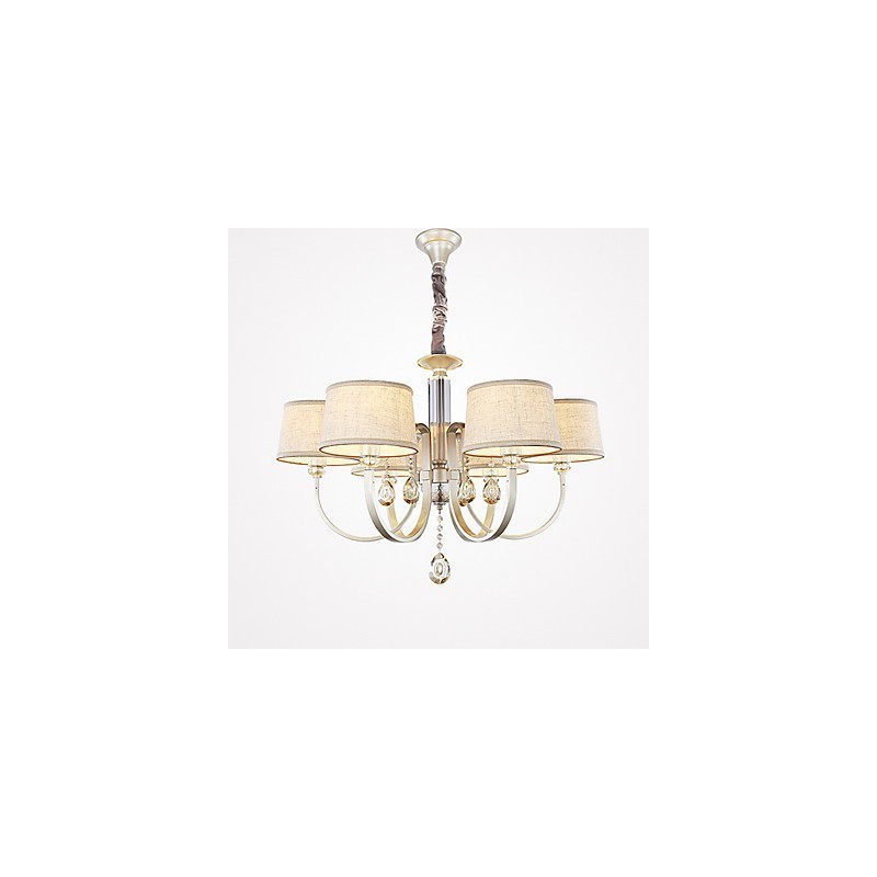 Country Crystal Painting Metal Chandelier