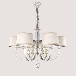 Country Crystal Painting Metal Chandelier