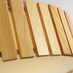 Flush Mount Traditional Classic Wood Bamboo