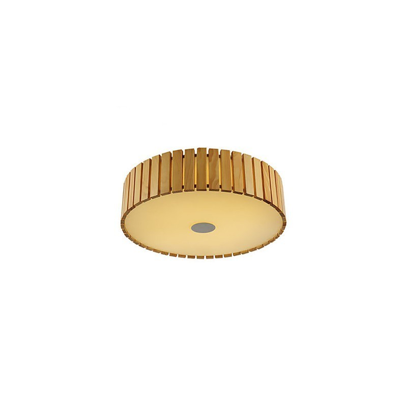 Flush Mount Traditional Classic Wood Bamboo