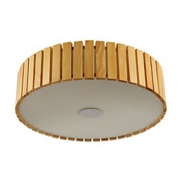 Flush Mount Traditional Classic Wood Bamboo