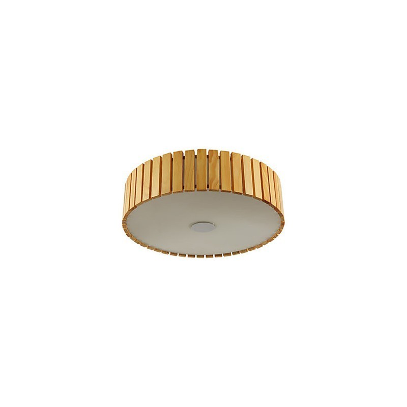 Flush Mount Traditional Classic Wood Bamboo