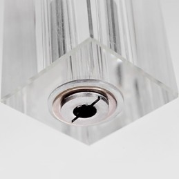 Modern Contemporary Island Crystal Chrome Metal Pendant Light