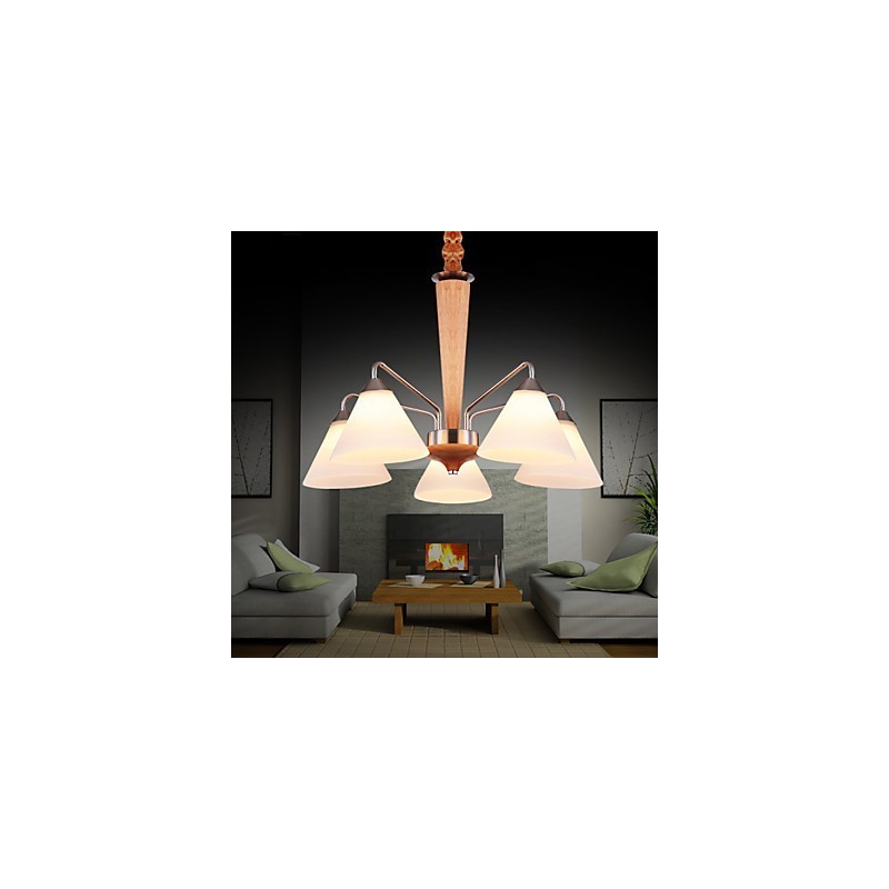 Flush Mount Mini Style Modern Contemporary Wood Bamboo