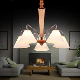 Flush Mount Mini Style Modern Contemporary Wood Bamboo