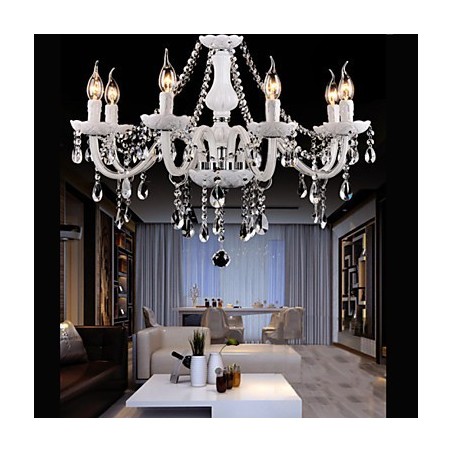 Chandelier Crystal Modern 6 Lights Contemporary Glass
