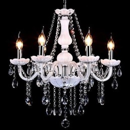 Chandelier Crystal Modern 6 Lights Contemporary Glass