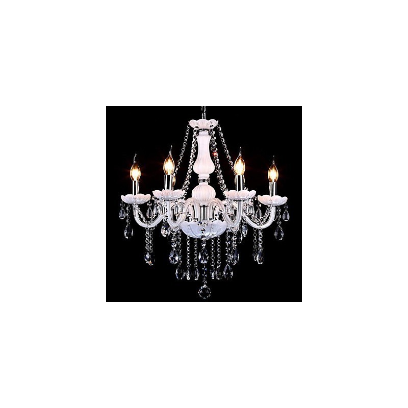 Chandelier Crystal Modern 6 Lights Contemporary Glass