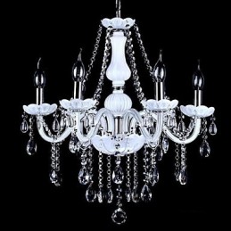 Chandelier Crystal Modern 6 Lights Contemporary Glass