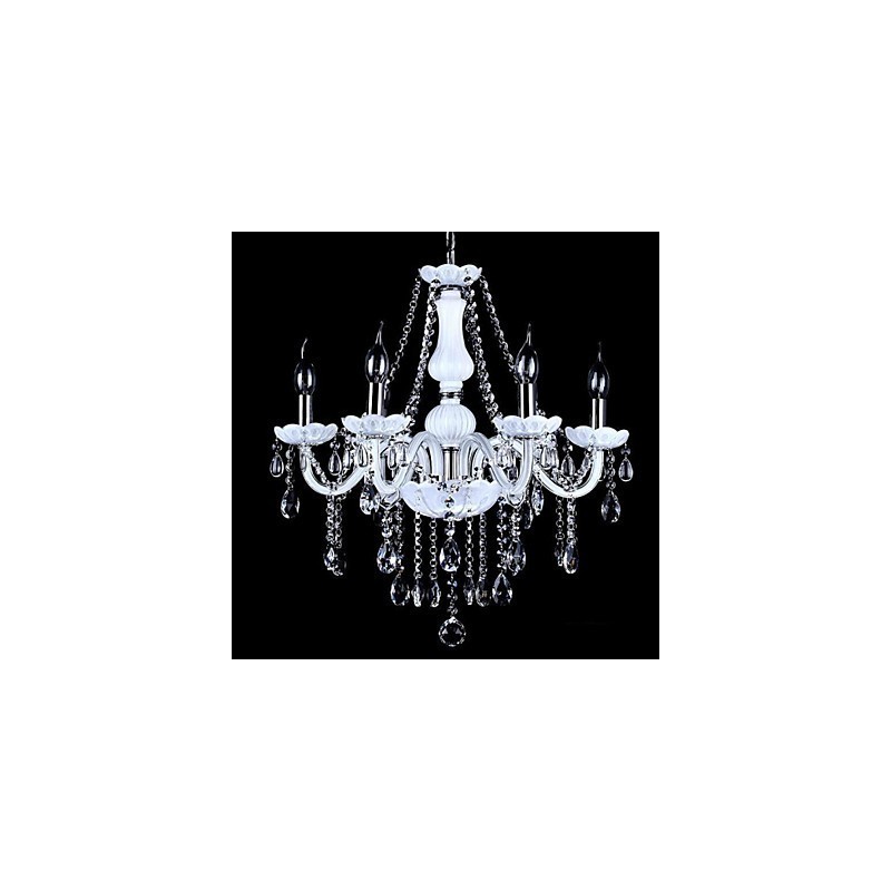 Chandelier Crystal Modern 6 Lights Contemporary Glass