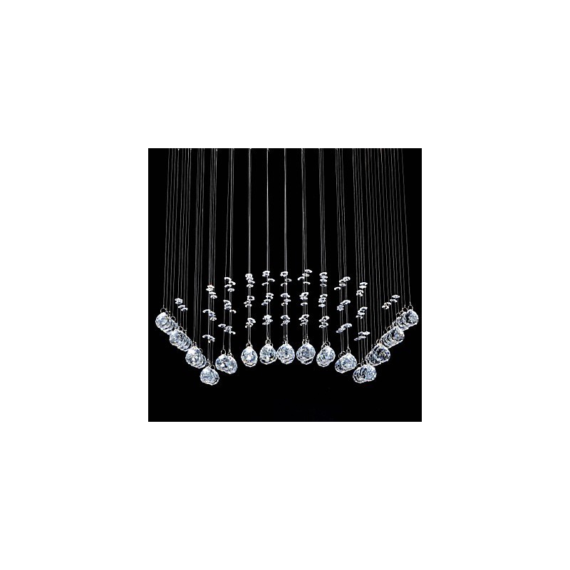 Traditional Classic Crystal Chrome Metal Flush Mount