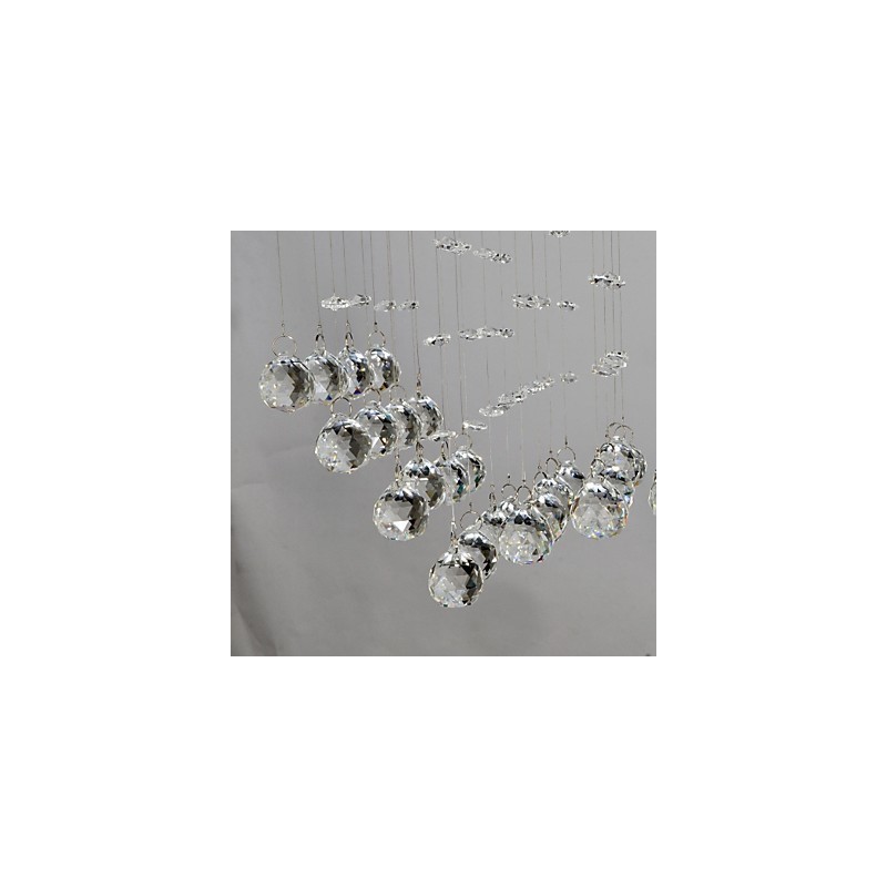 Traditional Classic Crystal Chrome Metal Flush Mount