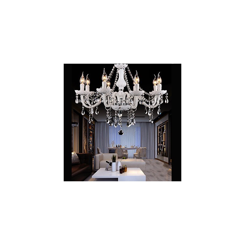 Chandelier Crystal Modern 8 Lights Contemporary Glass
