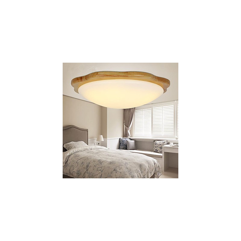 Flush Mount Traditional Classic Wood Bamboo