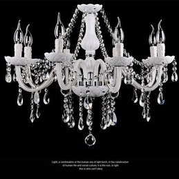 Chandelier Crystal Modern 8 Lights Contemporary Glass