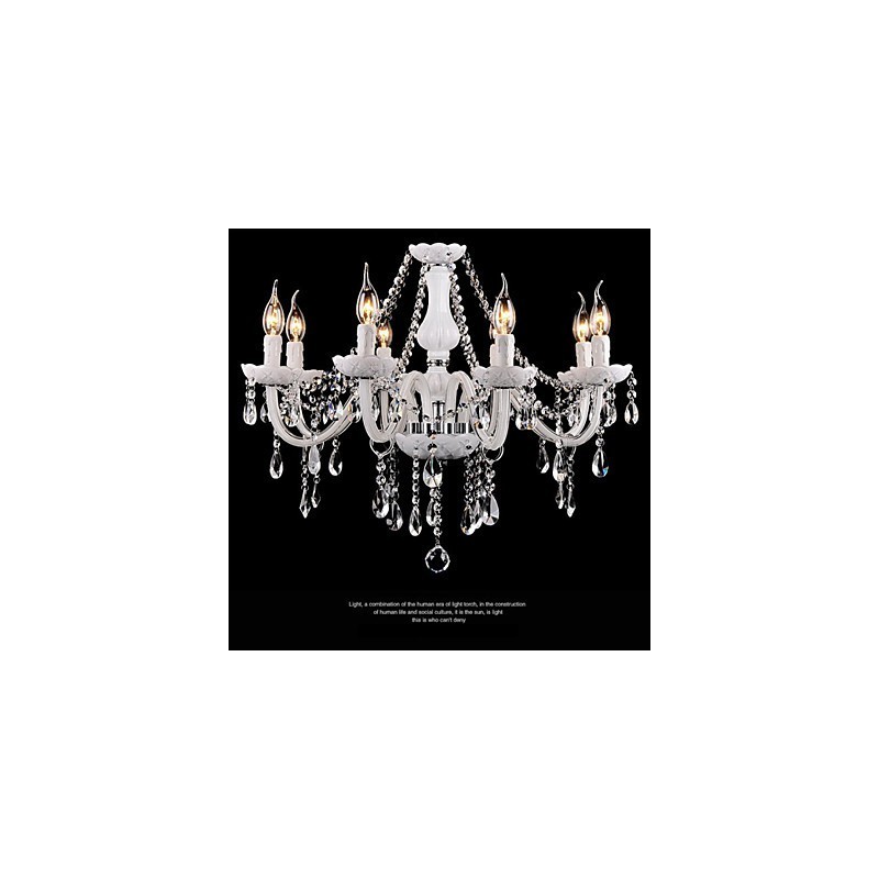 Chandelier Crystal Modern 8 Lights Contemporary Glass