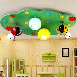 Flush Mount Modern Contemporary Wood Bamboo