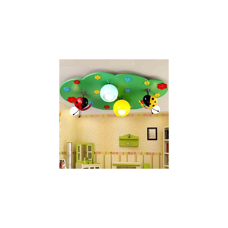 Flush Mount Modern Contemporary Wood Bamboo