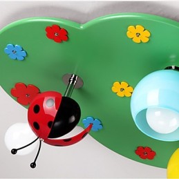 Flush Mount Modern Contemporary Wood Bamboo