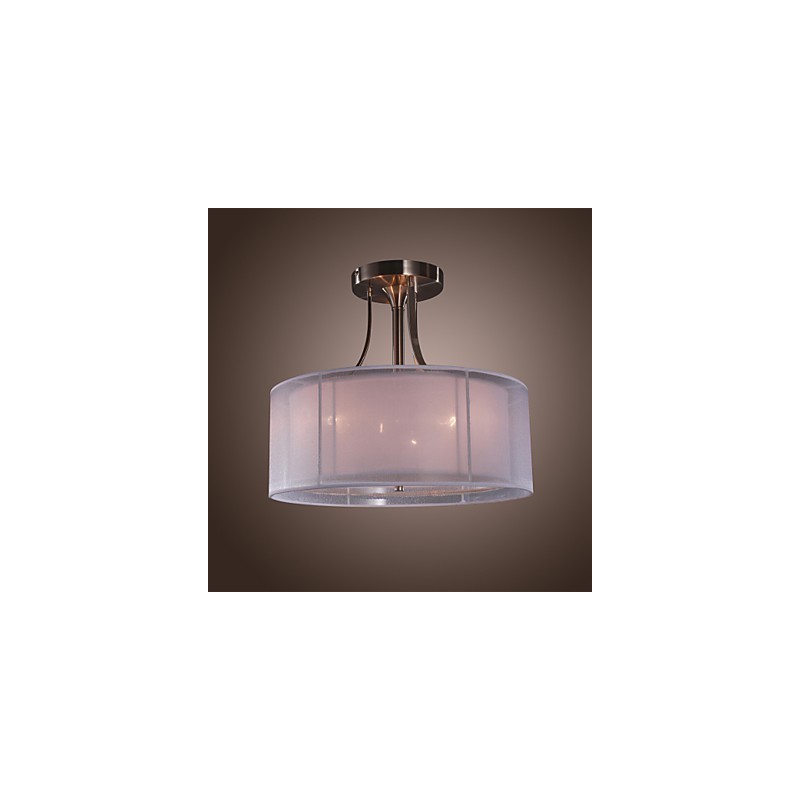Modern Acrylic Flush Mount with 3 Lights Cylinder Design