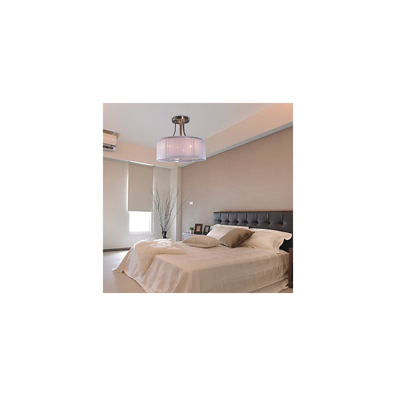 Modern Acrylic Flush Mount with 3 Lights Cylinder Design