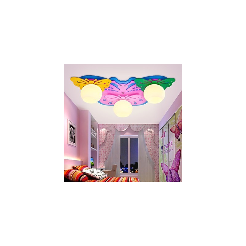 Flush Mount Modern Contemporary Wood Bamboo