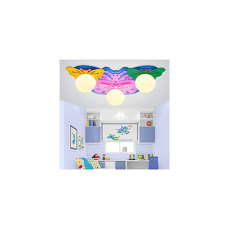 Flush Mount Modern Contemporary Wood Bamboo