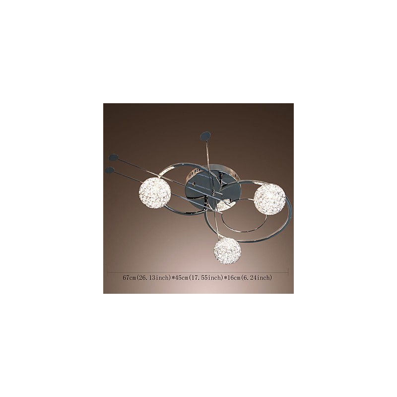 Modern Contemporary Electroplated Flush Mount