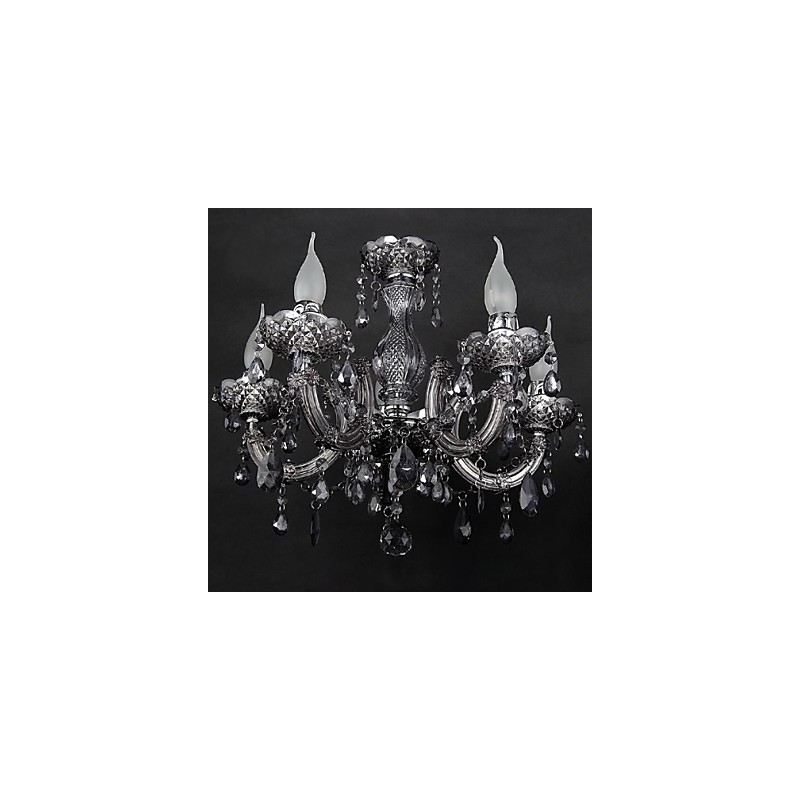Modern Contemporary Crystal Metal Flush Mount