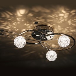 Modern Contemporary Electroplated Flush Mount