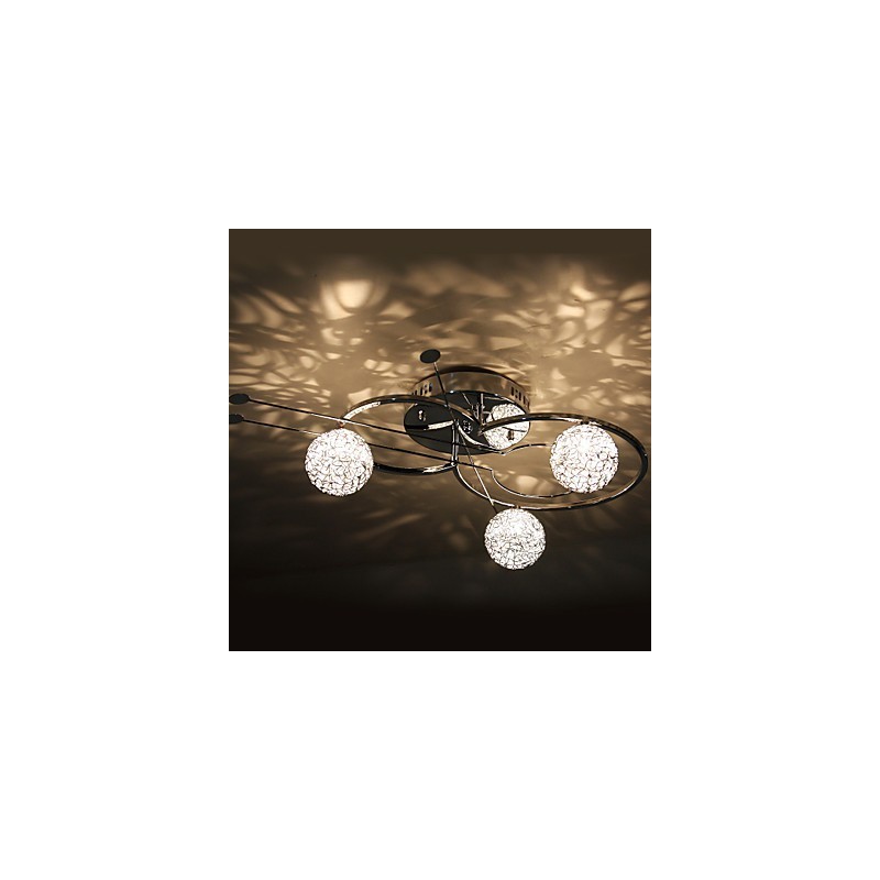 Modern Contemporary Electroplated Flush Mount