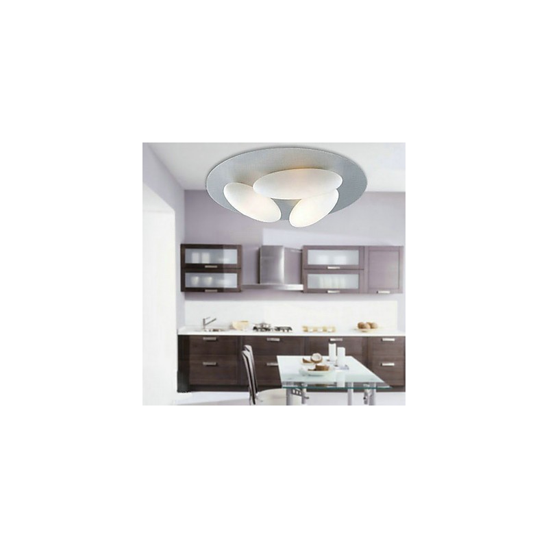 Nature Inspired Minimalist Ceiling Light With 3 Eggs Shade