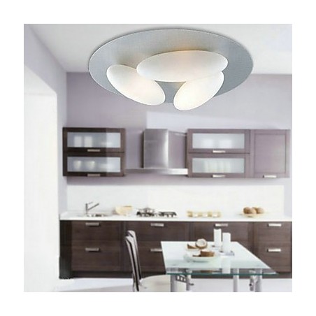Nature Inspired Minimalist Ceiling Light With 3 Eggs Shade