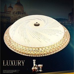 Modern Luxury Crystal Light Absorb Dome Light SMD Double Color Diameter 50CM