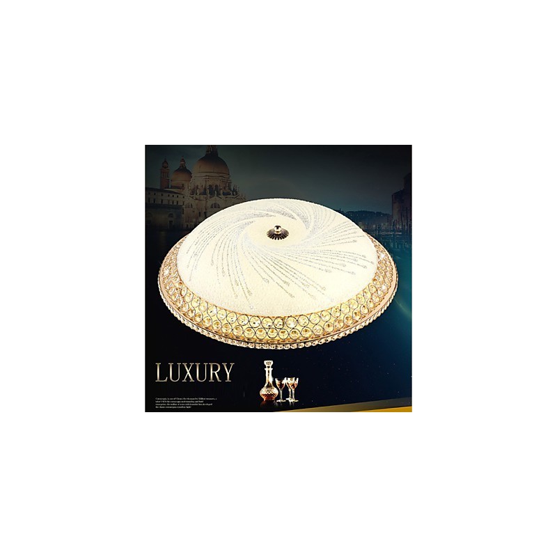 Modern Luxury Crystal Light Absorb Dome Light SMD Double Color Diameter 50CM