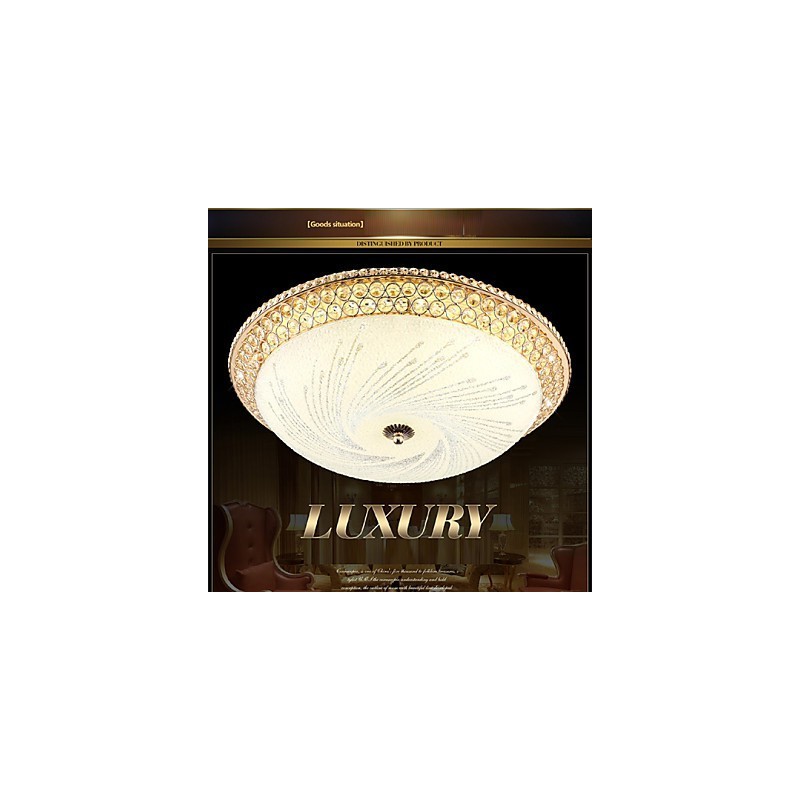 Modern Luxury Crystal Light Absorb Dome Light SMD Double Color Diameter 50CM