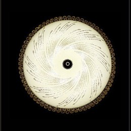 Modern Luxury Crystal Light Absorb Dome Light SMD Double Color Diameter 50CM