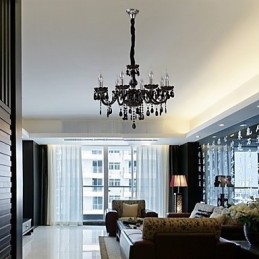 Modern Contemporary Crystal Electroplated Chandelier