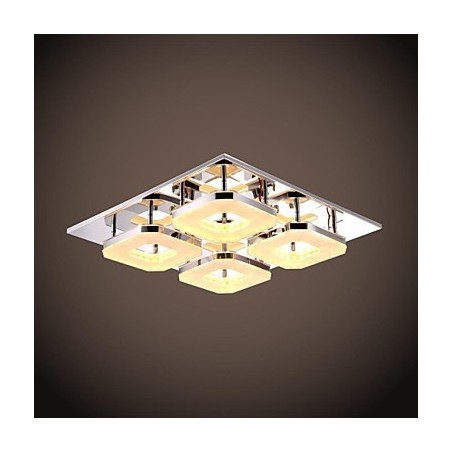 Acrylic Flush Mount 4 light Modern Acrylic Electroplating Stainless Steel