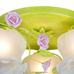 Creative Lamp Lamp Warm Garden Rose Three Simple Ceiling Lamps