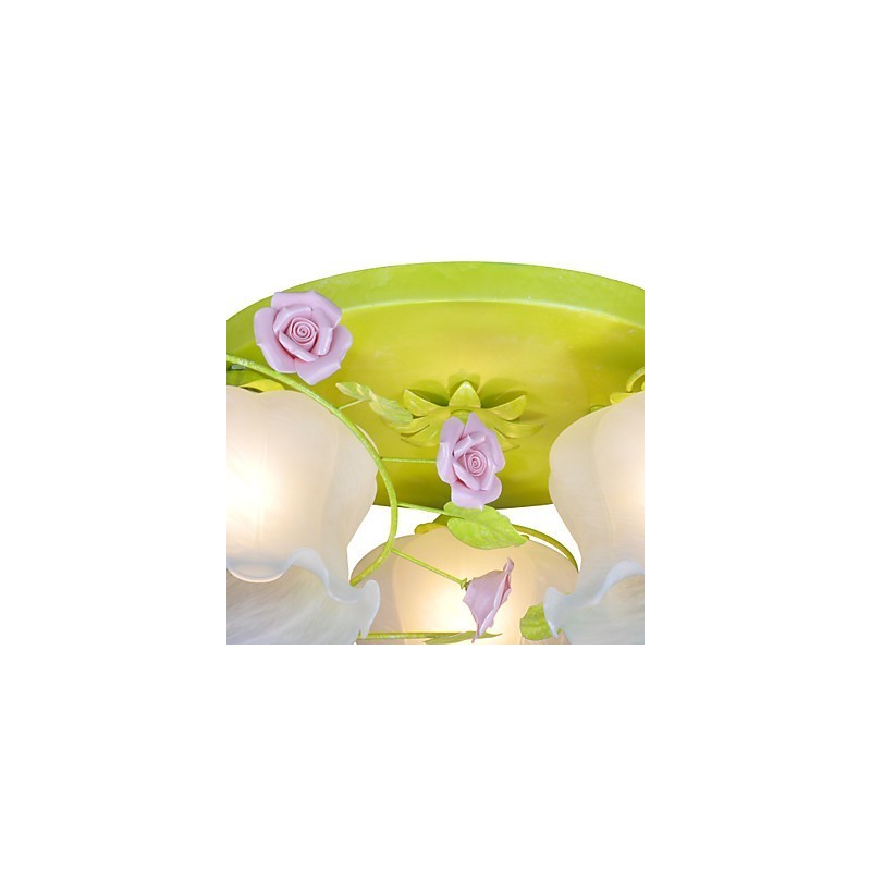 Creative Lamp Lamp Warm Garden Rose Three Simple Ceiling Lamps