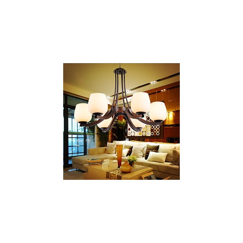 Traditional Classic Retro Mini Style Painting Metal Chandelier