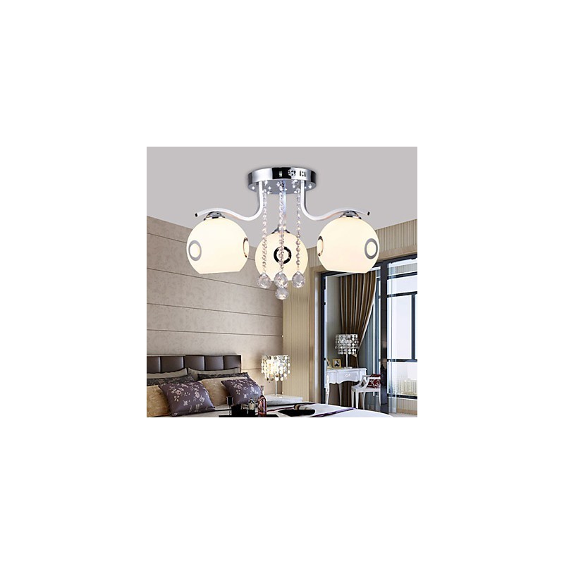 Flush Mount Crystal Modern Contemporary Glass