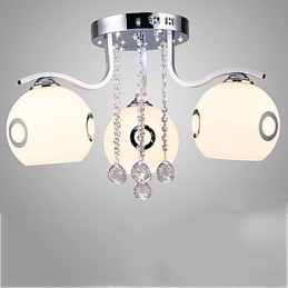 Flush Mount Crystal Modern Contemporary Glass
