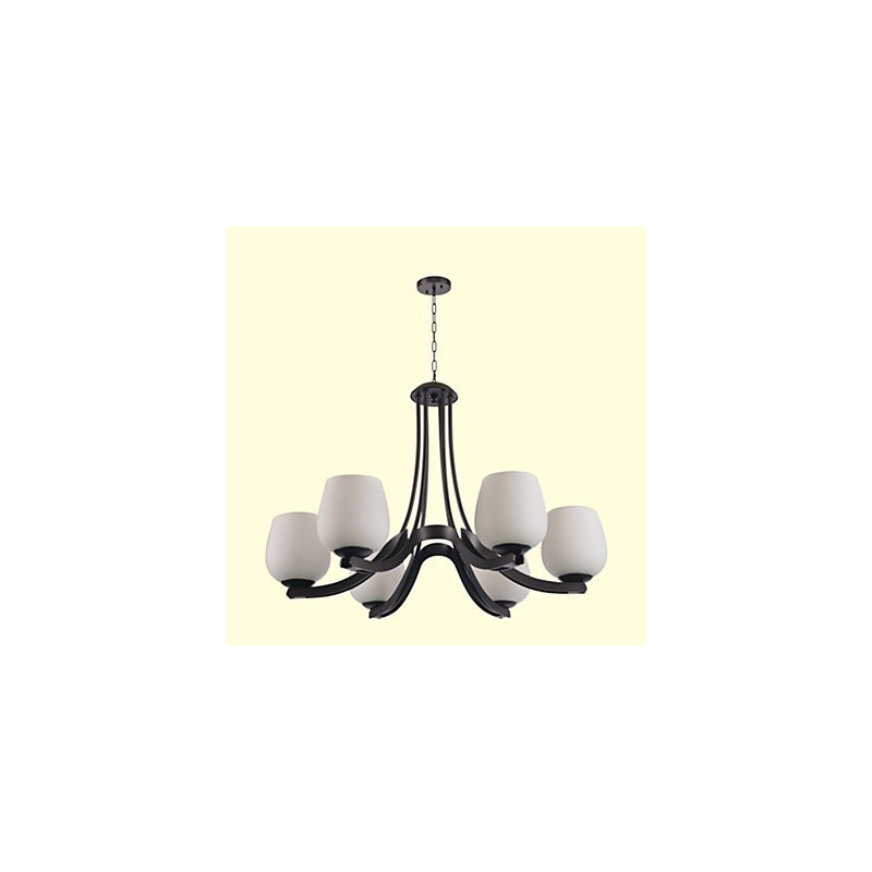 Traditional Classic Retro Mini Style Painting Metal Chandelier