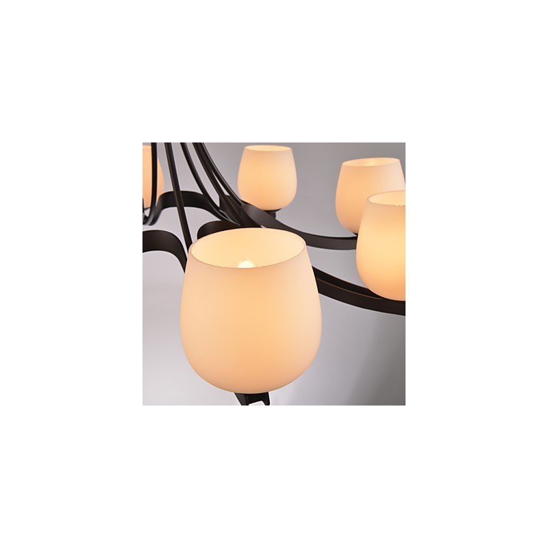 Traditional Classic Retro Mini Style Painting Metal Chandelier