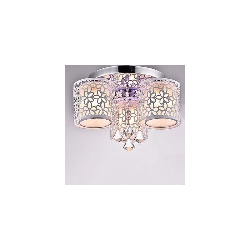 Flush Mount Crystal Modern Contemporary Metal